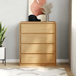 vidaXL Commode SAUDA chêne 76 5x39x91 cm bois de pin massif