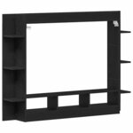 vidaXL Meuble TV Chêne noir 152 x 22 x 113 cm Bois d'ingénierie