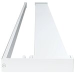 vidaXL Paroi de douche et étagère Chrome 115x195cm Verre ESG&Aluminium