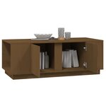 vidaXL Table basse Marron miel 110x50x40 cm Bois massif de pin