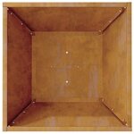 vidaXL Pot de jardin en forme de bol Rouillé 40 x 40 x 15 cm