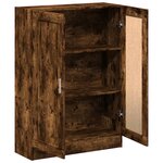vidaXL Bibliothèque chêne fumé 82 5x30 5x115 cm bois d'ingénierie