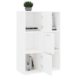 vidaXL Armoire de rangement Blanc 60x29 5x90 cm Bois d'ingénierie