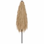 vidaXL Parasol de jardin avec mât en acier marron 388x388x248 cm