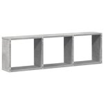 vidaXL Armoire murale 100x16x30 cm gris béton bois d'ingénierie