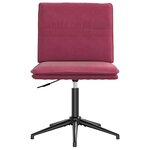 vidaXL Chaises à manger lot de 6 rouge bordeaux velours