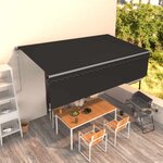 vidaXL Auvent rétractable automatique avec store 5x3 m Anthracite