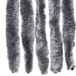 vidaXL Rideau anti-mouches argenté 100x230 cm chenille