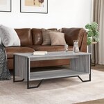 vidaXL Table basse sonoma gris 100x51x40 cm bois d'ingénierie