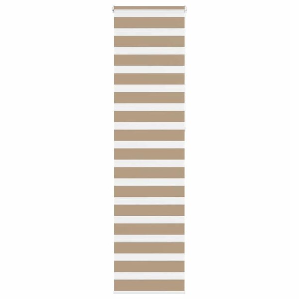 vidaXL Store zèbre marron sable largeur du tissu 50 9 cm polyester