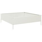 vidaXL Lit surélevé de jardin blanc 100x100x33 5 cm acier