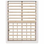 vidaXL Cadre de lit Blanc 135 x 190 cm Bois de pin massif