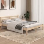 vidaXL Cadre de lit Bois de pin massif 140x190 cm
