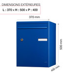 Boite à colis atout 1 porte bleu 5010 b