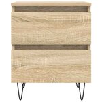 vidaXL Table de chevet chêne sonoma 40x35x50 cm bois d’ingénierie