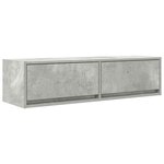 vidaXL Meuble TV Gris béton 100 x 31 x 25.5 cm Bois d'ingénierie