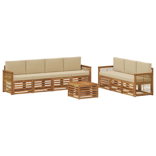 vidaXL Ensembles de canapés 8 pc Bois d'Acacia Massif