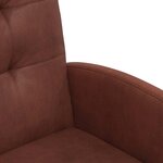 vidaXL Chaises de Salle à Manger avec Roues 2 Pièces Marron brillant