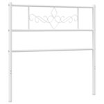 vidaXL Tête de lit métal blanc 90 cm