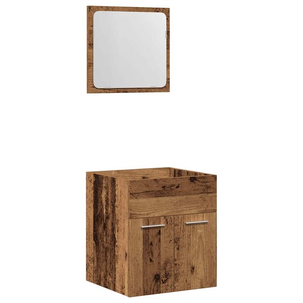 vidaXL Ensemble de meubles salle de bain 2 Pièces bois d'ingénierie