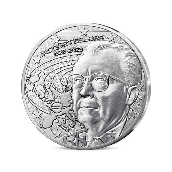 Jacques Delors Monnaie de 10€ Argent