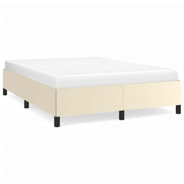 vidaXL Cadre de lit sans matelas crème 140x190 cm similicuir
