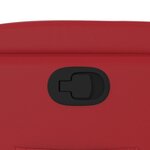 vidaXL Fauteuil inclinable Rouge Similicuir