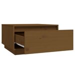 vidaXL Table basse Marron miel 55x56x32 cm Bois massif de pin