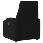 vidaXL Fauteuil de massage inclinable Noir Tissu