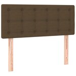 vidaXL Sommier à lattes de lit avec matelas Marron foncé 80x200 cm