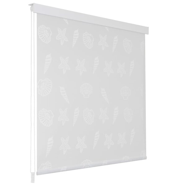 vidaXL Store roulant de douche 140x240 cm Étoile de mer
