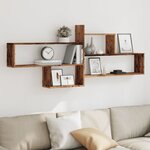 vidaXL Étagère murale vieux bois 167 5x18x68 cm bois d'ingénierie