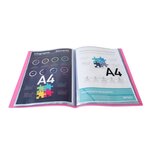 Protège-documents En Polypropylène 5/10e Opak Pochettes Cristal 60 Vues - A4 - Rose - Exacompta