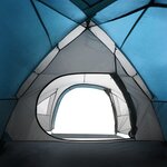 vidaXL Tente de camping à dôme 4 personnes bleu imperméable