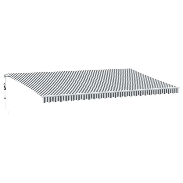 vidaXL Auvent rétractable automatique anthracite blanc 600x300 cm