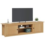 vidaXL Support pour TV HILL Marron miel 158 x 40 x 39 5 cm Pin massif
