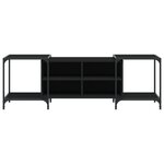 vidaXL Meuble TV noir 153x37x50 cm bois d'ingénierie