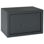vidaXL Coffre-fort avec verrouillage Gris foncé 31 x 20 x 20 cm Acier