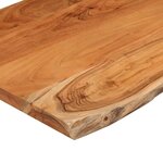vidaXL Table d'appoint 50x40x2 5cm bois massif acacia bordure assortie