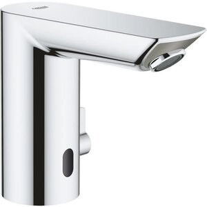 GROHE Mitigeur lavabo infrarouge Bau Cosmopolitan E 1/2 36453000 - 7 programmes-Avec transformateur-Limiteur de température-Chrome
