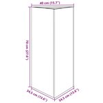 vidaXL Jardinières 2 Pièces vert olive triangulaire 40x34 5x70 cm acier