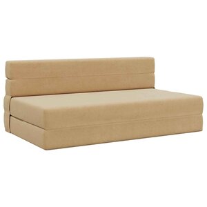 vidaXL Canapé-lit pliable Vert Gris 152 x 86 5 x 60 cm Tissu