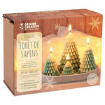 Kit créatif - Créer des bougies - Senteurs cèdre et santal - Forêt de sapins - Graine créative