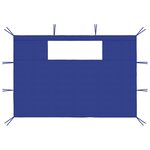 vidaXL Parois latérales de belvédère avec fenêtres 2 Pièces Bleu