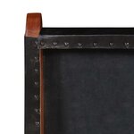 vidaXL Chaise de relaxation pliable Noir Cuir véritable