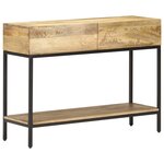 vidaXL Table console 100x35x76 cm Bois de manguier massif