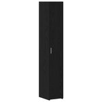 vidaXL Buffet Chêne Noir 30x42.5x185 cm Bois d'ingénierie