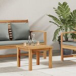 vidaXL Table basse Marron 45 x 45 x 36 cm Bois de teck solide
