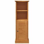 vidaXL Cabinet de salle de bain VIGO marron miel 37 x 34 x 110 cm