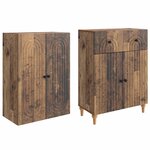 vidaXL Ensemble de Meubles 2 Pièces 66 x 34 5 x 90 cm Bois d'ingénierie